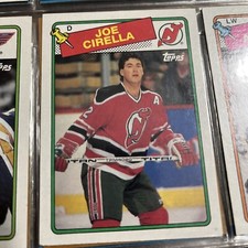 1988-89 Topps New Jersey Devils Hockey Card #188 Joe Cirella