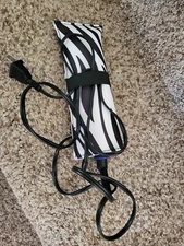 CONAIR MINI Travel 2 in 1 Ceramic Hair Flat/Curling Iron Cs69anr Flat Iron-Works