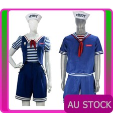 Ladies Mens Robin Steve Scoops Ahoy Costume Stranger Things 3 Cosplay Outfits