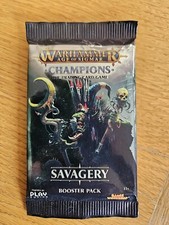 WARHAMMER AGE OF SIGMAR TRADING CARD GAME - SAVAGERY BOOSTER PACK SEALED