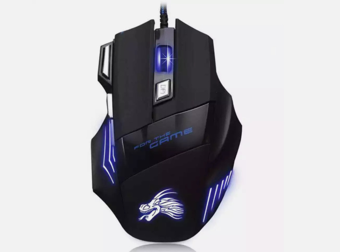 Gaming Mouse 7 Button USB Wired LED Breathing Fire Button 3200 DPI Laptop PC-image