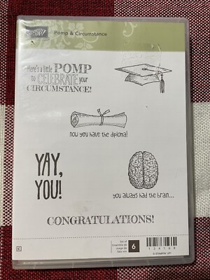 stampin up stamp set Pomp & Circumstances In Excellent Condition