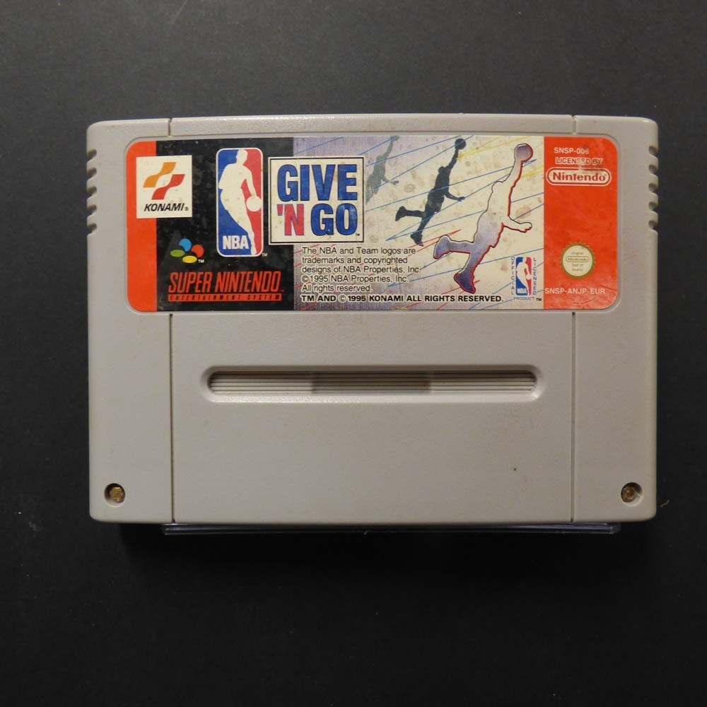 NBA Give 'N Go Super Nintendo SNES Loose PAL EUR