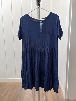 Woman / Teen Girl Casual Navy Blue Dress XL (good for school uniform)