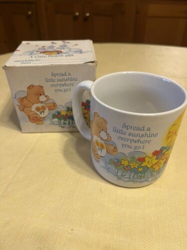 VTG 1980’s Care Bear Coffee Cup Mug #53092 With Original Box NOS - Picture 1 of 12