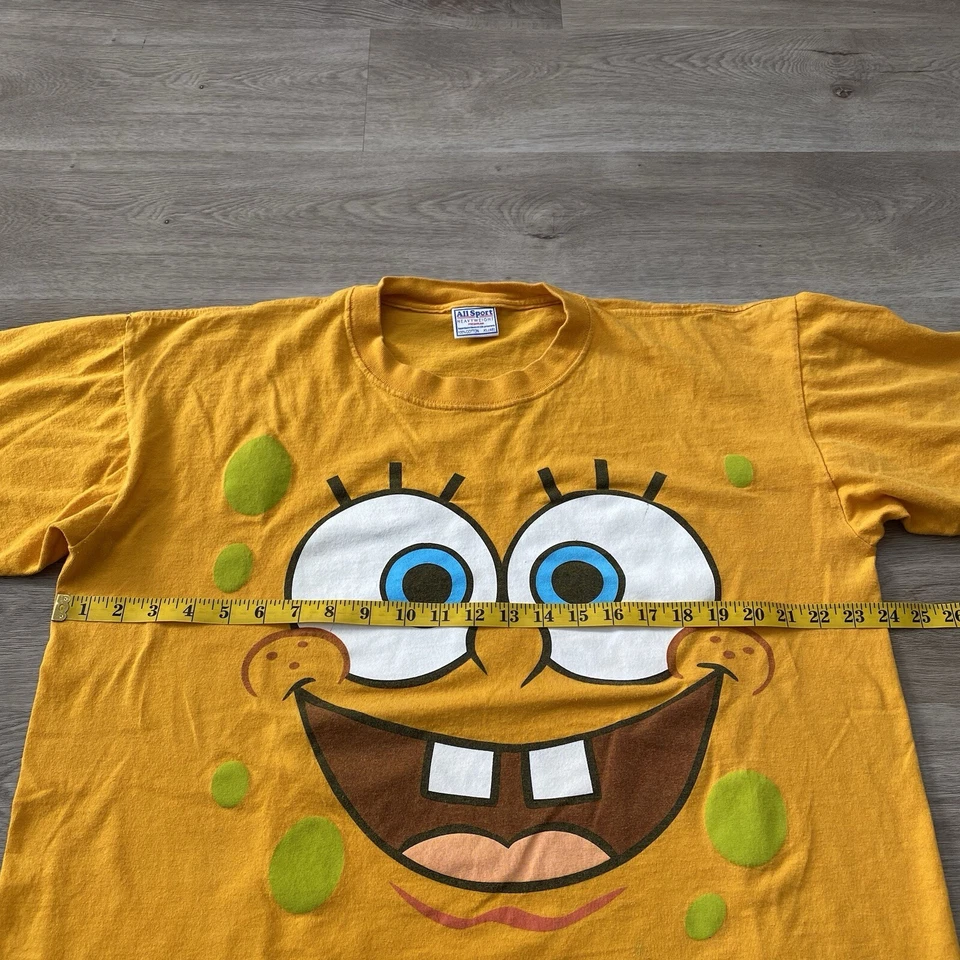 Camiseta promocional vintage 1999 Nickelodeon Bob Esponja Pantalones cuadrados programa de televisión XL Y2K Foto 4 de 4