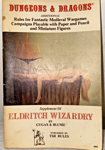 AD&D 1976 1st Ed Eldritch Wizardry Supplement III Ancient & Powerful Magic VTG - Picture 1 of 10