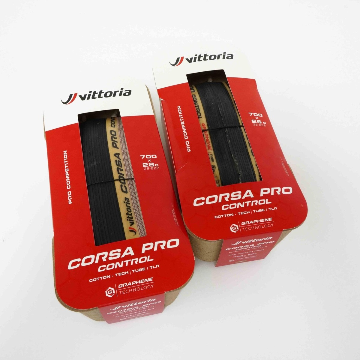 1 or 2 VITTORIA Corsa Pro Control 700x26C/28C G2.0 TLR Road Tire