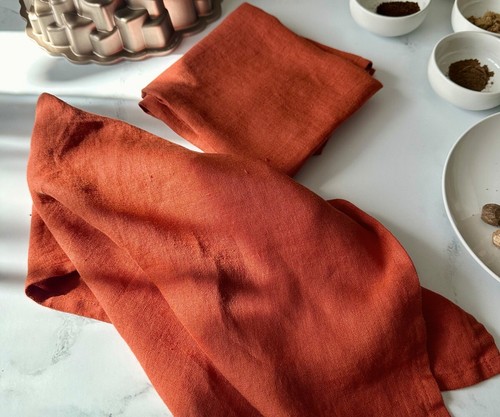 Set of 2 Kitchen Towels 100% Linen Dish Towels Tea Towels Cleaning Hand Towels - Picture 61 of 85