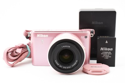 Nikon 1 S1 ミラーレスカメラ ピンク 2レンズ付き 美品】Nikon 1 S1 ピンク