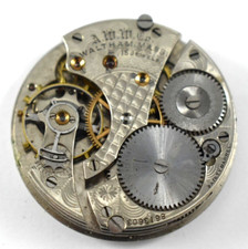 Vintage Waltham Grade 620 16s 15J Hunting Pocket Watch Movement lot.rj