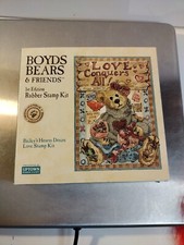 Boyds Bears  Friends "Baileys Heart Desire Love" 1st Edition Rubber Stamp Kit