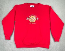 Vintage Hard Rock Cafe Sweatshirt Mens L Las Vegas Save the Planet Crewneck USA