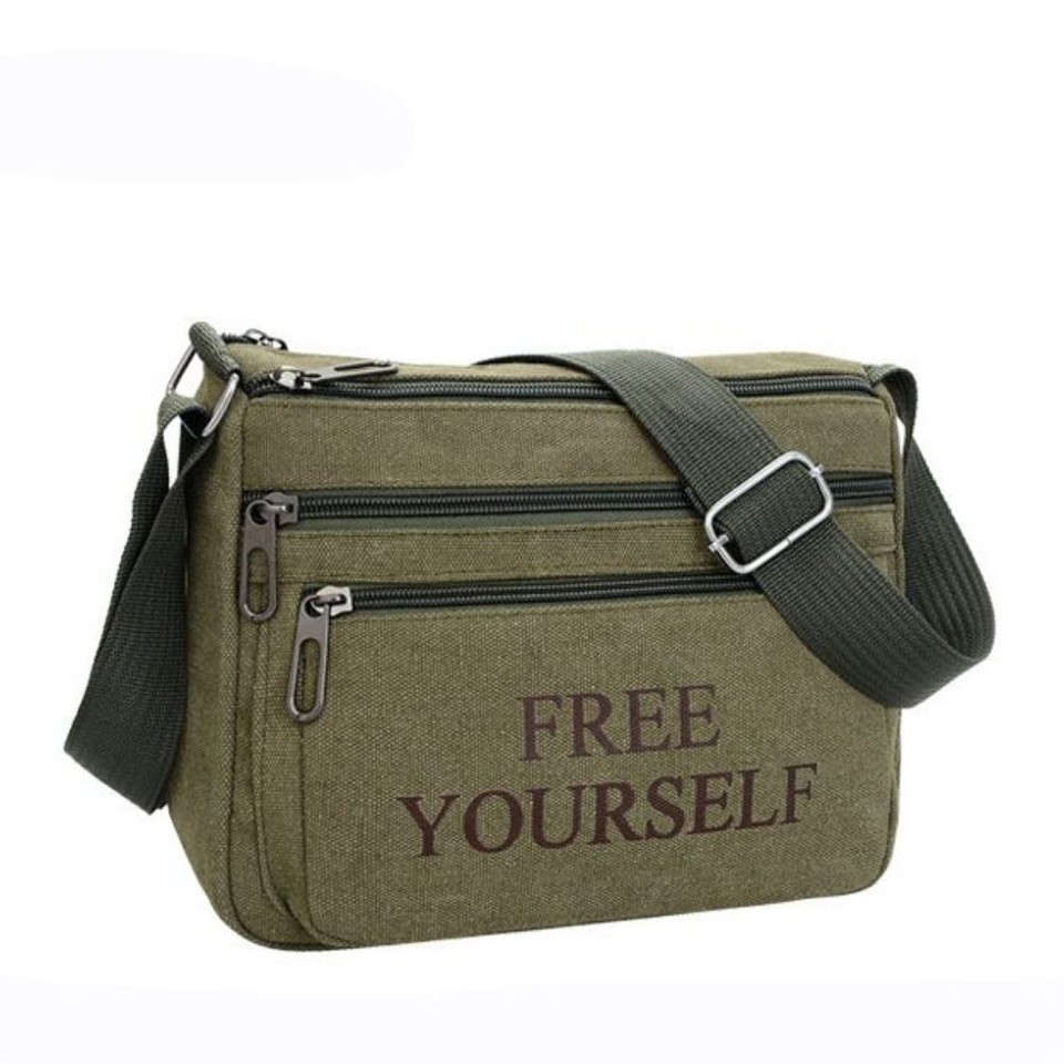 Travel Men's Crossbody Bag Canvas Luxury Messenger Bags New Men
