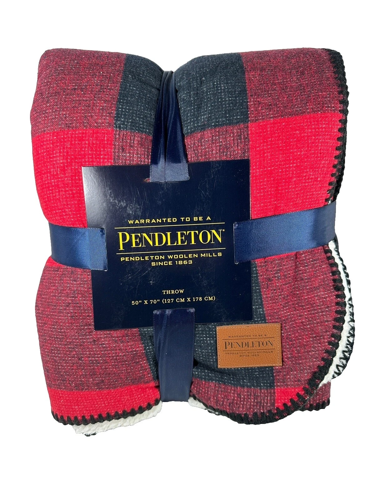 Pendleton Plaid Black Blankets & Throws