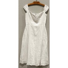 Reformation Bridgton Linen Midi Dress Size 10