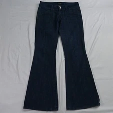 Vigoss 3 Classic Trouser Flare Dark Rinse Stretch Denim Jeans