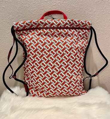 NEW Burberry Monogram Nylon Backpack Burberry Monogram print nylon backpack | The Fashion Square main image 4