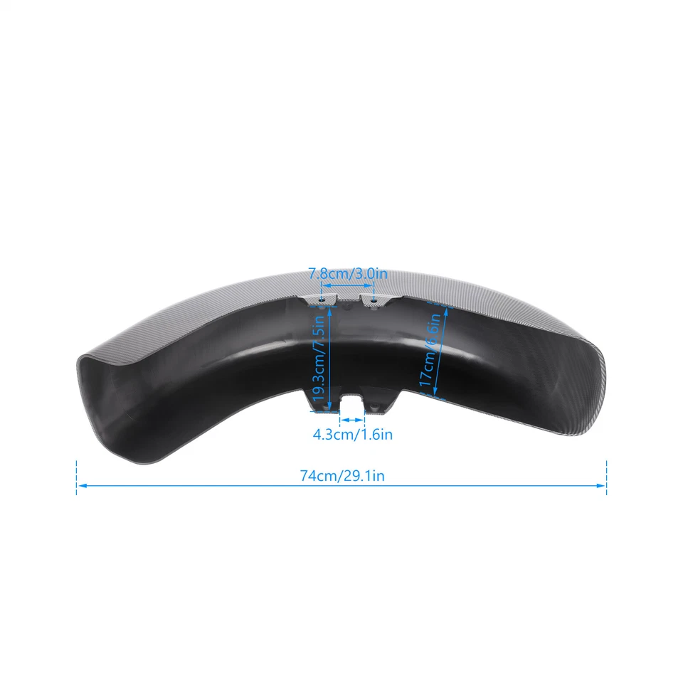 Front Fender For Harley Touring Road King Electra Road Street Glide 1989-2013 Foto 4 de 4