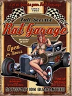 Rat Garage, Retro metal Aluminium Sign vintage / man cave / Garage
