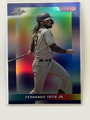 稀少TATIS JR. 2023 Leaf Vivid Padres Fernando Tatis Jr #18 - SP Blue Refractor