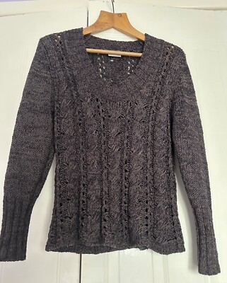 Kabelstrick Pullover Größe 12 weiß Stuff Edition