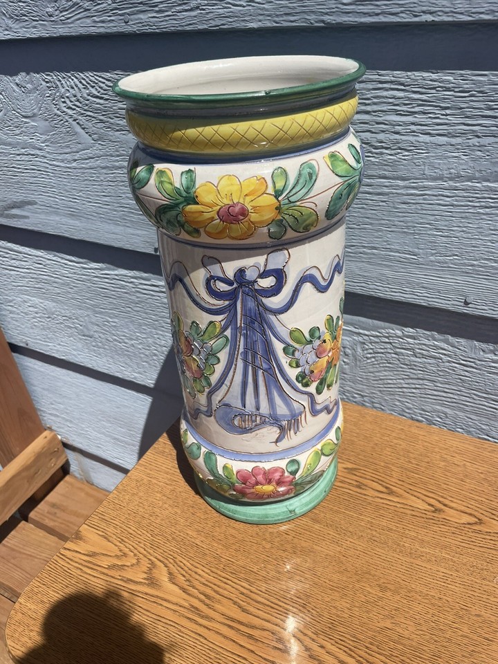 Vintage Umbrella Stand 1968, Floral eBay