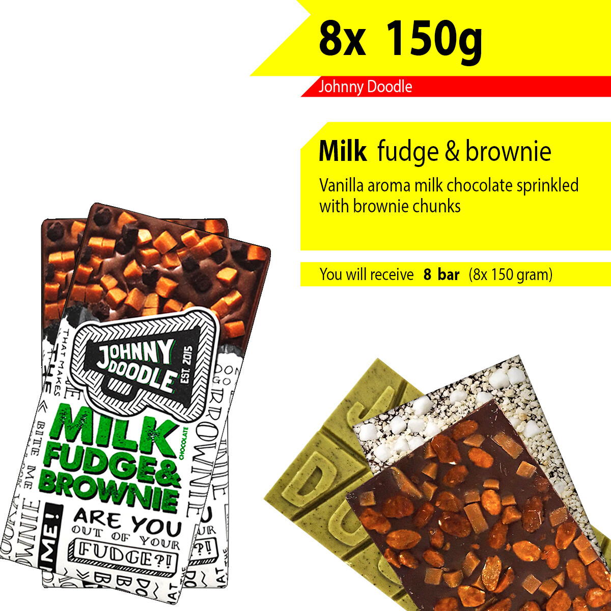 FREE SHIPPING 8x 90 till 150g Milk, Dark, White chocolate, 