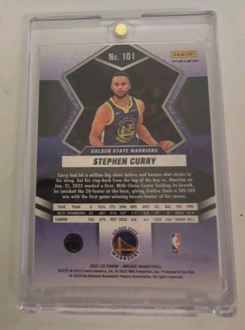 NBAカード  MOSAIC STEPHEN CURRY genesis 2020-2021 Steph Curry Ultra-Rare Mosaic Genesis Prizm #175