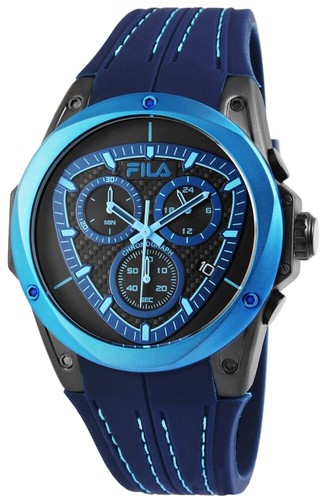 Orologio Fila Cronografo Cronometro da uomo Analogico Con Cinturino in  Silicone | eBay