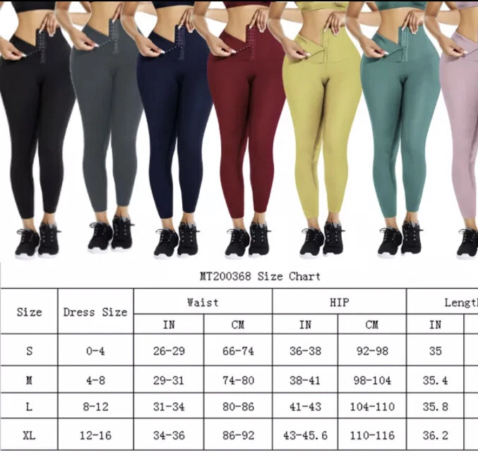 Mujeres Neopreno Cintura Alta Leggings Sauna Entrenamiento Yoga Pantalones Amarillo Mediano ☼ Foto 4 de 4