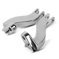 Sozius Fussrasten-Halter FüR Harley Davidson Road King Custom 05-07 Chrom