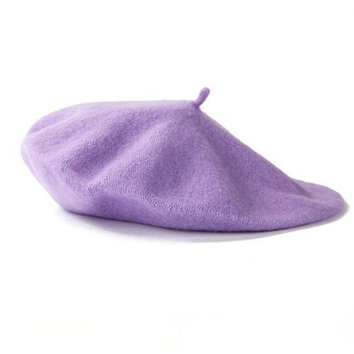Beret Hats Women Girls French Hat Solid Fashion Autumn Winter Flat Felt Berets - Picture 32 of 32