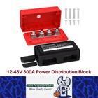 <!--F#f_0-->M8 Bus Bar 12-48V 300A Power Distribution Block 4 x M8 Studs Car Marine Terminal<!--F/-->
