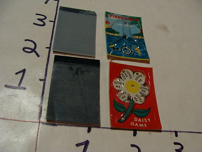 vintage CRACKER JACK--2 ball games, 2 rub off screens