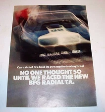 Vintage B.F. Goodrich Radial T/A Tire Magazine Ad