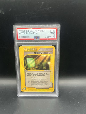 2003 Pokémon Skyridge / Mystery Plate / Mint / PSA 9 / Pokémon