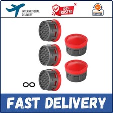JQK Faucet Aerator, 2.2 GPM Flow Retrictor Insert 5 Pack, Red - gpm