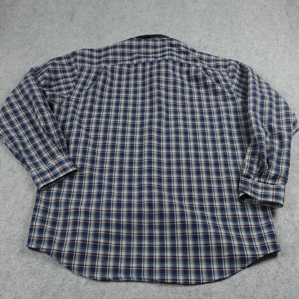 Pendleton Shirt Mens Medium Plaid Button Down Sir Pendleton Flannel Wool - Image 2 of 4