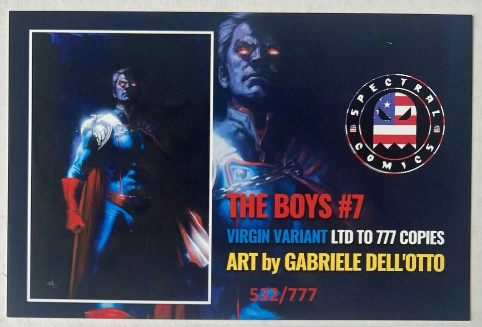 THE BOYS #7 • CGC SS 9.8 • SIGNED ANTONY STARR • HOMELANDER • DELL’OTTO VIRGIN - Image 4 of 4