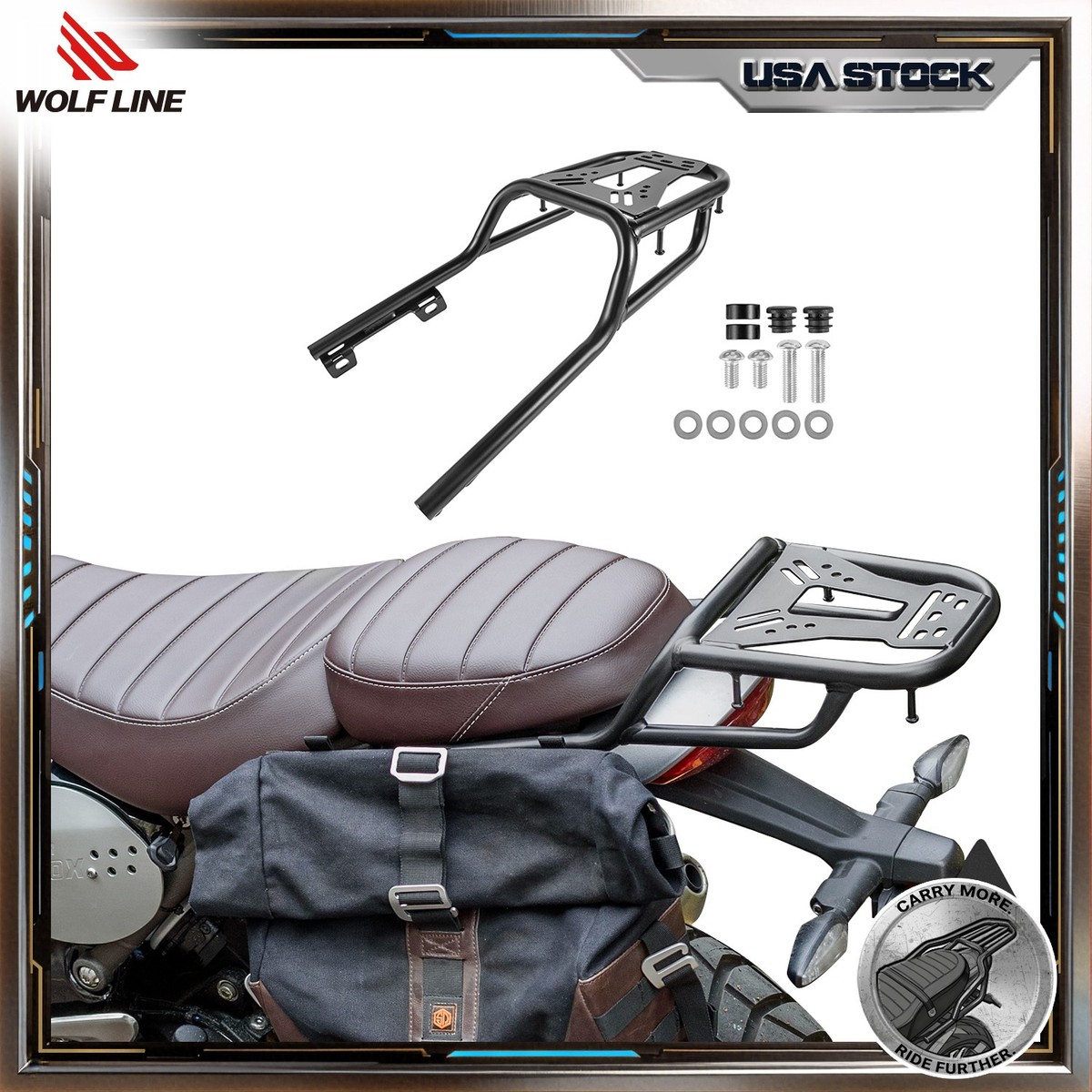 Luggage Rack For Triumph Speed Scrambler 400 X Rear Carrier Shelf