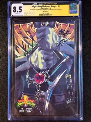Mighty Morphin Power Rangers #0 THIRD PRINT CGC 8.5 SS HIGGINS ORLANDO SCOTT