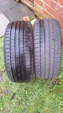 TYRES PART WORN 225/40/19 93Y 2 x Tyres 5MM