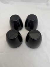 4 Cap Deal 1302 Fits 2.75 2-34 Bore Dome Bullet Wheel Rim Black Center Caps