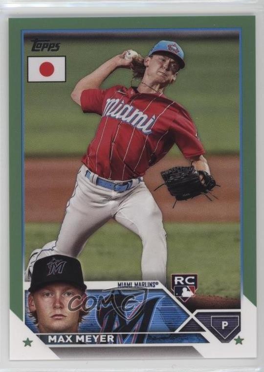 2023 Topps Japan Edition Jade Green 72/75 Max Meyer #148 Rookie RC 08k5