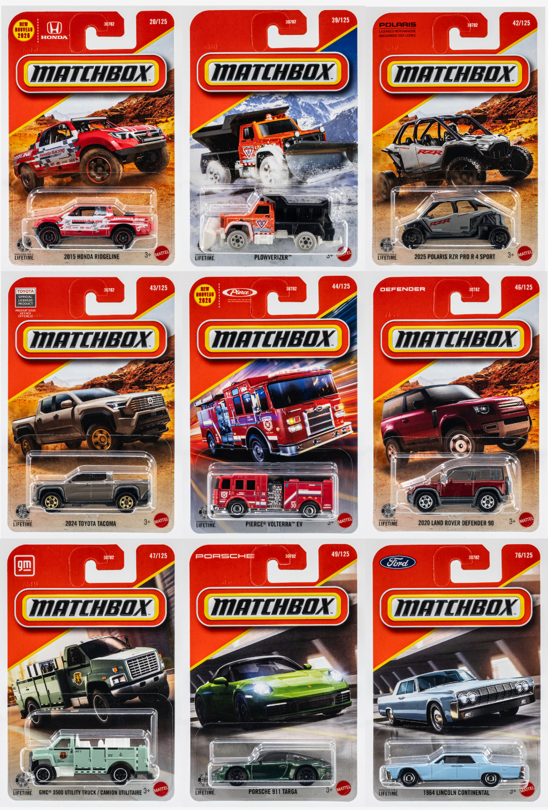2026 Matchbox Mix 4 | All 9 Models | Pierce | GMC | Porsche | Honda | FSC