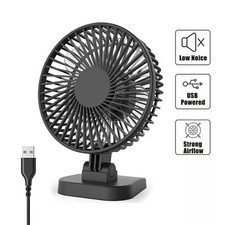 Mini USB Desk Fan Small Quiet Personal Cooler USB Powered Portable Table Fan NEW