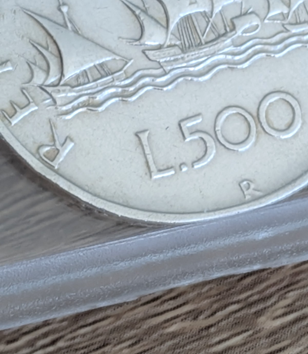 1961 Italy 500 Lira L500 Silver Coin Republica Italiana Columbus