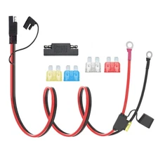 3.3FT SAE to O Ring Terminal Extension Cable, 10AWG Heavy Duty, 2-P... Fast Ship