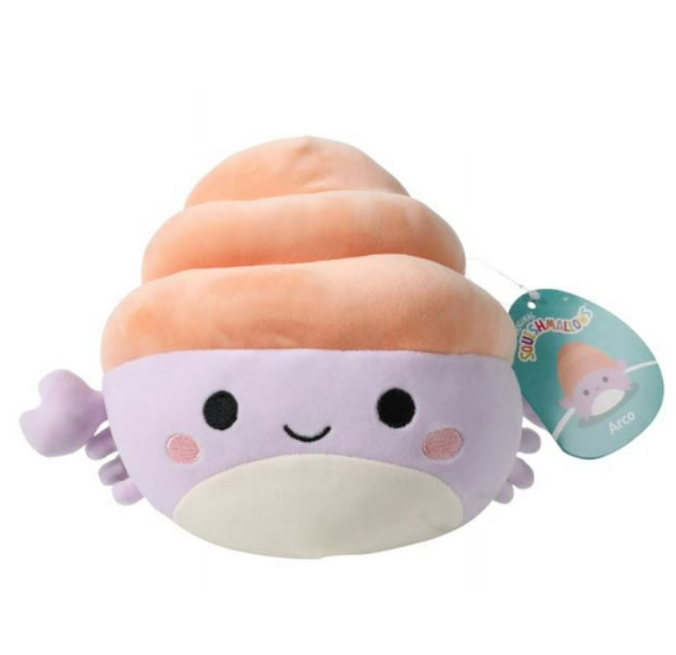 Squishmallows Arco The Hermit Crab Soft Toy Plush 7.5 Inch Plush Squishmallows